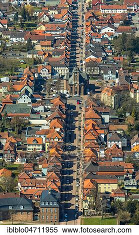 Aerial view, City church with church square and Bahnhofstraße, Bad Arolsen, Hesse, Germany, Europe View Large Photo Image Stock Photography - Aerial view, City church with church square and Bahnhofstraße, Bad Arolsen, Hesse, Germany, Europe. Fotosearch