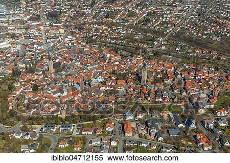 Aerial view, City view with Kilian church, historical city centre, Korbach, Hesse, Germany, Europe View Large Photo Image Stock Photography - Aerial view, City view with Kilian church, historical city centre, Korbach, Hesse, Germany, Europe. Fotosearch