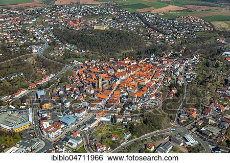 Aerial view, City view with old town, Bad Wildungen, North Hesse, Hesse, Germany, Europe View Large Photo Image Stock Photograph - Aerial view, City view with old town, Bad Wildungen, North Hesse, Hesse, Germany, Europe. Fotosearch