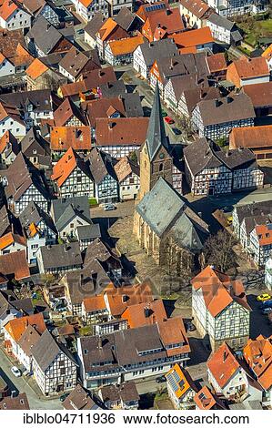 Aerial view, District Mengerinhausen with St-Georg Church, Bad Arolsen, Hesse, Germany, Europe View Large Photo Image Stock Photograph - Aerial view, District Mengerinhausen with St-Georg Church, Bad Arolsen, Hesse, Germany, Europe. Fotosearch