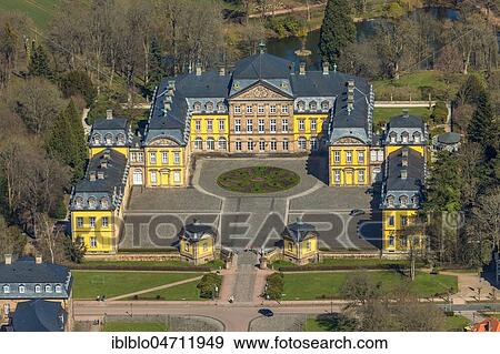 Aerial view, Residence Palace, Hotel, Bad Arolsen, Hesse, Germany, Europe View Large Photo Image Stock Photo - Aerial view, Residence Palace, Hotel, Bad Arolsen, Hesse, Germany, Europe. Fotosearch