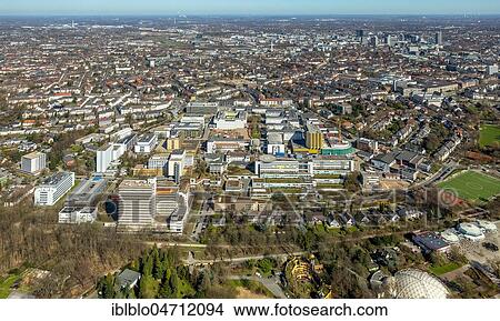 Aerial view, University Hospital Essen with construction sites, Essen, Ruhr Area, North Rhine-Westphalia, Germany, Europe View Large Photo Image Picture - Aerial view, University Hospital Essen with construction sites, Essen, Ruhr Area, North Rhine-Westphalia, Germany, Europe. Fotosearch
