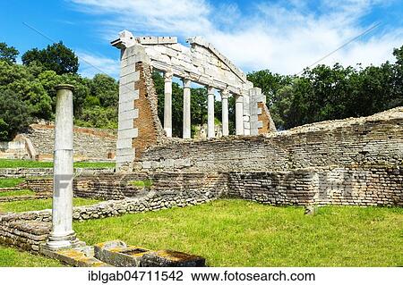 Agonothetes or Bouleuterion Monument, Apollonia Archaeological Park, Pojani Village, Illyria, Albania, Europe View Large Photo Image Stock Image - Agonothetes or Bouleuterion Monument, Apollonia Archaeological Park, Pojani Village, Illyria, Albania, Europe. Fotosearch
