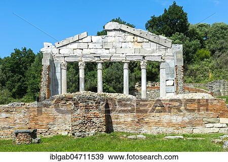 Agonothetes or Bouleuterion Monument, Apollonia Archaeological Park, Pojani Village, Illyria, Albania, Europe View Large Photo Image Stock Photo - Agonothetes or Bouleuterion Monument, Apollonia Archaeological Park, Pojani Village, Illyria, Albania, Europe. Fotosearch