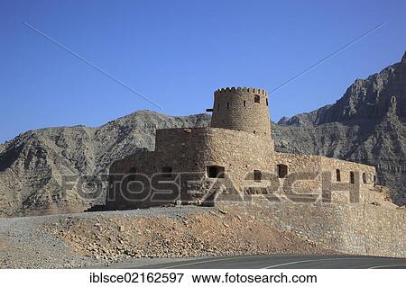 Al Qala Fort, Bukha, in the Omani enclave of Musandam, Oman, Arabian Peninsula, Middle East, Asia View Large Photo Image Stock Photo - Al Qala Fort, Bukha, in the Omani enclave of Musandam, Oman, Arabian Peninsula, Middle East, Asia. Fotosearch