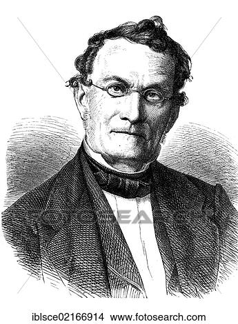 Picture - Albert Gottlieb Methfessel, 1785 - 1869, a German composer and conductor, historical wood engraving, 1886. Fotosearch