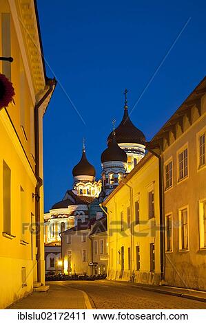 Alexander Nevsky Cathedral on Toompea, Cathedral Hill, old town, UNESCO World Heritage Site, Tallinn, Estonia, Baltic States, Northern Europe, Europe View Large Photo Image Stock Image - Alexander Nevsky Cathedral on Toompea, Cathedral Hill, old town, UNESCO World Heritage Site, Tallinn, Estonia, Baltic States, Northern Europe, Europe. Fotosearch