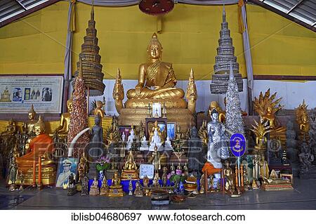 Stock Photo - Altar at the Big Buddha, Phuket, Thailand, Asia. Fotosearch