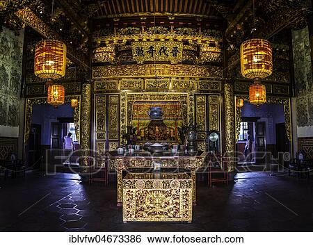 Altar, Leong San Tong Khoo Kongsi, Chinese Clan House, Temple, George Town, Penang, Malaysia, Asia View Large Photo Image Stock Photograph - Altar, Leong San Tong Khoo Kongsi, Chinese Clan House, Temple, George Town, Penang, Malaysia, Asia. Fotosearch