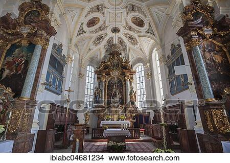 Altar room with main altar, parish church St. Andreas im Leitzachtal, Elbach near Fischbachau, Upper Bavaria, Bavaria, Germany, Europe View Large Photo Image Picture - Altar room with main altar, parish church St. Andreas im Leitzachtal, Elbach near Fischbachau, Upper Bavaria, Bavaria, Germany, Europe. Fotosearch