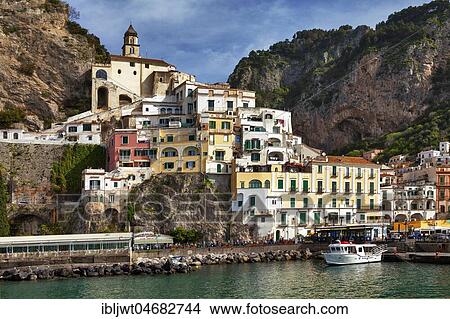 Amalfi, Unesco World Heritage, Amalfi Coast, Province of Salerno, Campania, Italy, Europe View Large Photo Image Picture - Amalfi, Unesco World Heritage, Amalfi Coast, Province of Salerno, Campania, Italy, Europe. Fotosearch