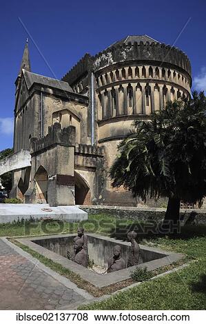 Anglican Church of Christ, Mkunazini Road, at the Old Slave Market, Stone Town, Zanzibar, Tanzania, Africa View Large Photo Image Stock Photo - Anglican Church of Christ, Mkunazini Road, at the Old Slave Market, Stone Town, Zanzibar, Tanzania, Africa. Fotosearch