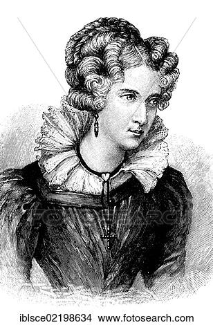 Annette von Droste-Huelshoff, 1797 - 1848, aged 32, a German writer, historic wood engraving, about 1897 View Large Photo Image Picture - Annette von Droste-Huelshoff, 1797 - 1848, aged 32, a German writer, historic wood engraving, about 1897. Fotosearch