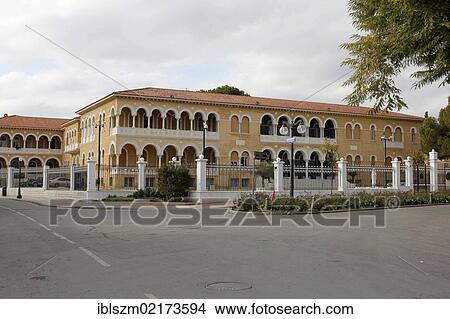 Picture - Archbishop's Palace in the historic centre of Nicosia, Cyprus, Europe. Fotosearch