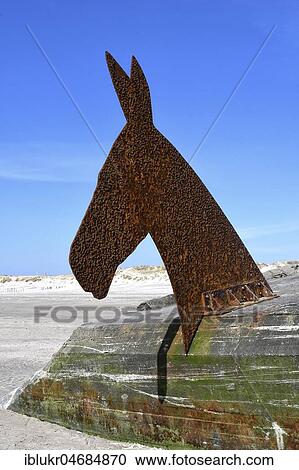Art installation, Mule Bunker of Bill Woodrow, Bunker of the Atlantic Wall, Blavand, Region Syddanmark, Denmark, Europe View Large Photo Image Stock Image - Art installation, Mule Bunker of Bill Woodrow, Bunker of the Atlantic Wall, Blavand, Region Syddanmark, Denmark, Europe. Fotosearch