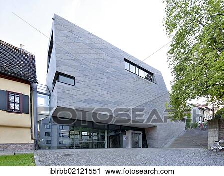 Stock Image - Bachhaus Museum, museum on the birthplace of Johann Sebastian Bach, extension, Eisenach, Thuringia, Germany, Europe, PublicGround, Europe. Fotosearch