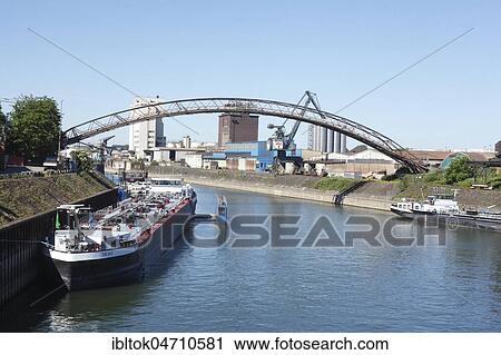 Barge, Outer Harbour, Duisburg, Ruhr Area, North Rhine-Westphalia, Germany, Europe View Large Photo Image Stock Image - Barge, Outer Harbour, Duisburg, Ruhr Area, North Rhine-Westphalia, Germany, Europe. Fotosearch