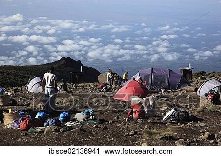 Barranco Hut campsite, Mount Kilimanjaro, Tanzania, Africa View Large Photo Image Stock Image - Barranco Hut campsite, Mount Kilimanjaro, Tanzania, Africa. Fotosearch