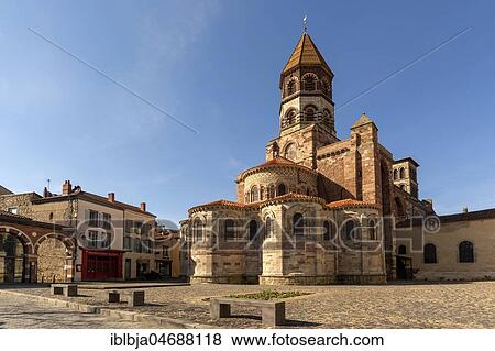 Basilica Saint Julien of Brioude, Romanesque art, Haute-Loire department, Auvergne-Rhône-Alpes, France, Europe View Large Photo Image Stock Photo - Basilica Saint Julien of Brioude, Romanesque art, Haute-Loire department, Auvergne-Rhône-Alpes, France, Europe. Fotosearch