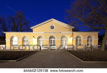 Stock Photo - Bauhaus Museum, a former coach house, Weimar, Thuringia, Germany, Europe, PublicGround, Europe. Fotosearch