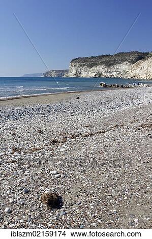 Picture - Beach, Episkopi Bay near the Sanctuary of Apollo Ylatis, Episkopi, Southern Cyprus, Cyprus, Greece, Europe. Fotosearch