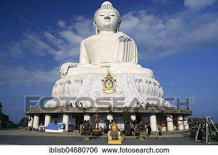 Stock Photograph - Big Buddha, Phuket, Thailand, Asia. Fotosearch