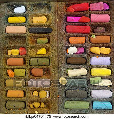 Box of pastels, studio shot, still View Large Photo Image Stock Photography - Box of pastels, studio shot, still. Fotosearch