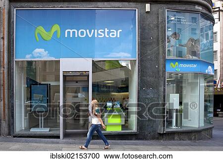 Branch of the Spanish mobile operator Movistar, in Madrid, Spain, Europe View Large Photo Image Stock Image - Branch of the Spanish mobile operator Movistar, in Madrid, Spain, Europe. Fotosearch