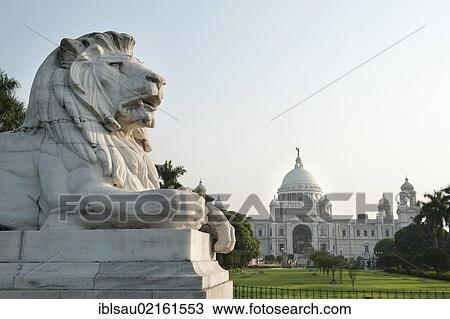 British colonial architecture, Victoria Memorial, sculpture of a lion, white marble, Kolkata, Calcutta, West Bengal, India, South Asia, Asia View Large Photo Image Stock Image - British colonial architecture, Victoria Memorial, sculpture of a lion, white marble, Kolkata, Calcutta, West Bengal, India, South Asia, Asia. Fotosearch