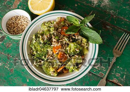 Broccoli salad, silllife, food, studio shot View Large Photo Image Stock Photo - Broccoli salad, silllife, food, studio shot. Fotosearch