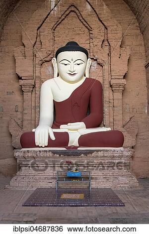 Buddha statue at Pyathetgyi Temple, Bagan, Myanmar, Asia View Large Photo Image Stock Photograph - Buddha statue at Pyathetgyi Temple, Bagan, Myanmar, Asia. Fotosearch