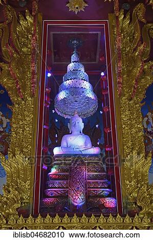 Buddha statue decorated with pearls in the temple Wat Khao Rang, Phuket, Thailand, Asia View Large Photo Image Stock Image - Buddha statue decorated with pearls in the temple Wat Khao Rang, Phuket, Thailand, Asia. Fotosearch
