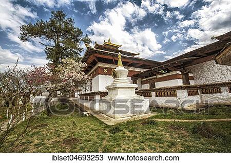 Buddhist temple Kyichu Lhakhang in spring, Paro, Paro district, Himalayan region, Bhutan, Asia View Large Photo Image Stock Image - Buddhist temple Kyichu Lhakhang in spring, Paro, Paro district, Himalayan region, Bhutan, Asia. Fotosearch