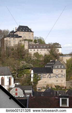 Stock Photograph - Burg Blankenheim Castle, Blankenheim, Eifel, North Rhine-Westphalia, Germany, Europe, PublicGround, Europe. Fotosearch