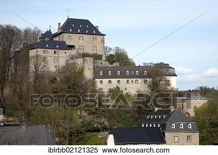 Stock Photography - Burg Blankenheim Castle, Blankenheim, Eifel, North Rhine-Westphalia, Germany, Europe, PublicGround, Europe. Fotosearch