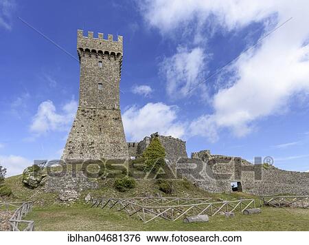 Burgruine Fortress of Radicofani, Radicofani, Tuscany, Italien View Large Photo Image Stock Photograph - Burgruine Fortress of Radicofani, Radicofani, Tuscany, Italien. Fotosearch