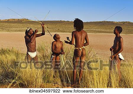 Bushmen of the San people hunting,! Xaus Lodge, Kalahari or Kglagadi Transfrontier Park, Northern Cape, South Africa, Africa View Large Photo Image Stock Image - Bushmen of the San people hunting,! Xaus Lodge, Kalahari or Kglagadi Transfrontier Park, Northern Cape, South Africa, Africa. Fotosearch