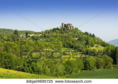 Busseol castle, Puy de Dome department, Auvergne, France, Europe View Large Photo Image Stock Photography - Busseol castle, Puy de Dome department, Auvergne, France, Europe. Fotosearch