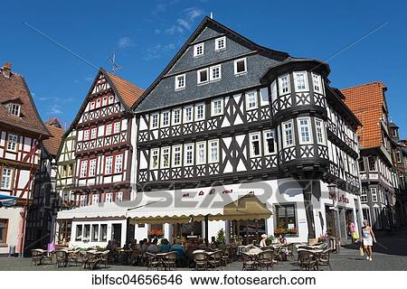 Bückinghaus, historic half-timbered house on the market square, Old Town, Alsfeld, Hesse, Germany, Europe View Large Photo Image Stock Photograph - Bückinghaus, historic half-timbered house on the market square, Old Town, Alsfeld, Hesse, Germany, Europe. Fotosearch