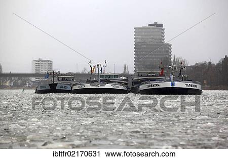 Cargo ships are stuck in the ice on the Moselle river at Guels, Koblenz, Rhineland-Palatinate, Germany, Europe View Large Photo Image Stock Image - Cargo ships are stuck in the ice on the Moselle river at Guels, Koblenz, Rhineland-Palatinate, Germany, Europe. Fotosearch