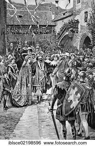 Castle festival, Runkelstein castle, welcoming of Oswald of Runkelstein and his wife, historic wood engraving, about 1897 View Large Photo Image Stock Photograph - Castle festival, Runkelstein castle, welcoming of Oswald of Runkelstein and his wife, historic wood engraving, about 1897. Fotosearch