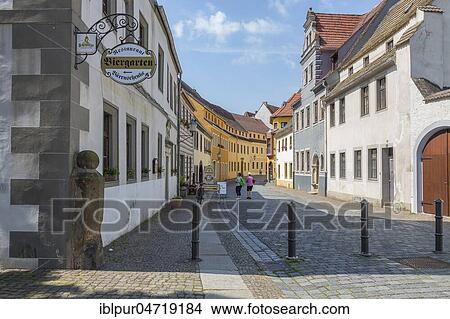 Castle street in the old town of Torgau, Saxony, Germany, Europe View Large Photo Image Picture - Castle street in the old town of Torgau, Saxony, Germany, Europe. Fotosearch