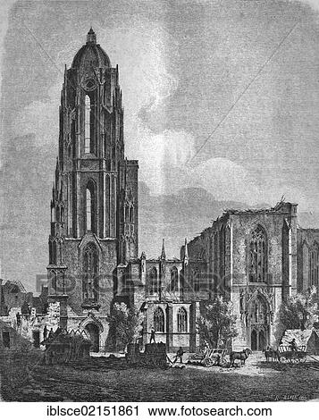 Cathedral in Frankfurt after the catastrophic fire of 1869, Frankfurt am Main, Hesse, Germany, historical engraving, circa 1869, Europe View Large Photo Image Stock Image - Cathedral in Frankfurt after the catastrophic fire of 1869, Frankfurt am Main, Hesse, Germany, historical engraving, circa 1869, Europe. Fotosearch