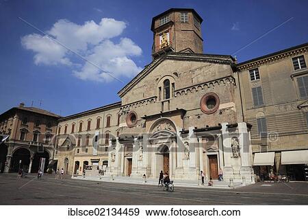 Stock Photo - Cathedral of Reggio Emilia, Emilia Romagna, Italy, Europe. Fotosearch