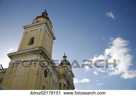 Stock Image - Cathedral of Santiago de Cuba, Cuba, Greater Antilles, Caribbean, North America. Fotosearch
