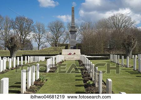 Cemetery and obelisk, British and Canadian military cemetery Essex Farm Cemetery, First World War, Ypres, West Flanders, Belgium, Europe View Large Photo Image Stock Photo - Cemetery and obelisk, British and Canadian military cemetery Essex Farm Cemetery, First World War, Ypres, West Flanders, Belgium, Europe. Fotosearch