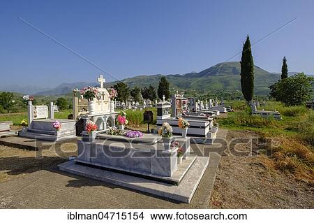 Cemetery, Mesopotam, near Saranda, Qark Vlora, Albania, Europe View Large Photo Image Picture - Cemetery, Mesopotam, near Saranda, Qark Vlora, Albania, Europe. Fotosearch