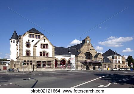 Picture - Central station, Eisenach, Thuringia, Germany, Europe, PublicGround, Europe. Fotosearch