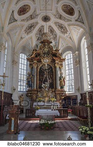 Chancel, High Altar, Parish Church St. Andreas im Leitzachtal, Elbach near Fischbachau, Upper Bavaria, Bavaria, Germany, Europe View Large Photo Image Stock Image - Chancel, High Altar, Parish Church St. Andreas im Leitzachtal, Elbach near Fischbachau, Upper Bavaria, Bavaria, Germany, Europe. Fotosearch