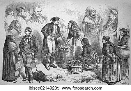 Characters in the market in Nuremberg, Bavaria, Germany, historic woodcut, c. 1880, Europe View Large Photo Image Stock Photography - Characters in the market in Nuremberg, Bavaria, Germany, historic woodcut, c. 1880, Europe. Fotosearch